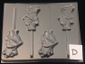 138sp Honey Bear Chocolate Candy Lollipop Mold FACTORY SECOND